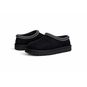UGG Woman’s Black Suede Slip-On Slippers Moccasin Tasman Style 2 US 4